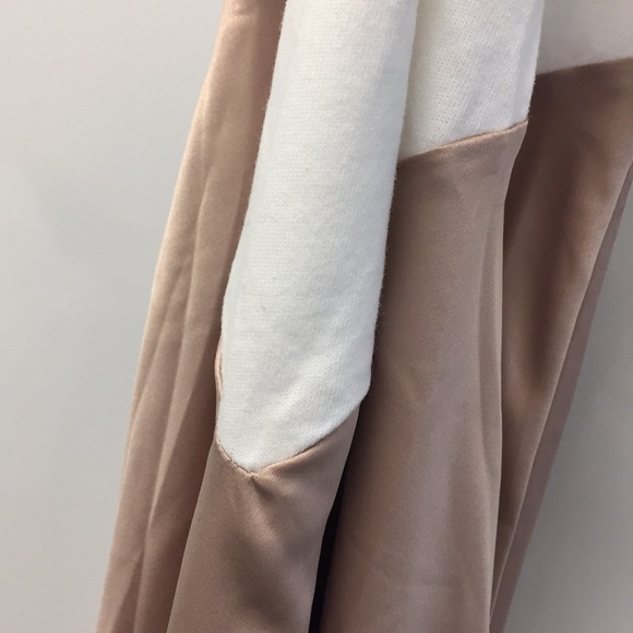 ZARA TWO TONE SATIN CONTRASTING MIDI MAXI DRESS - Picture 5 of 10